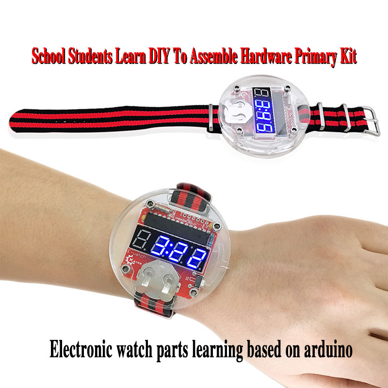 Arduino Diy Electronics - Single Chip LED Kit Clock DIY