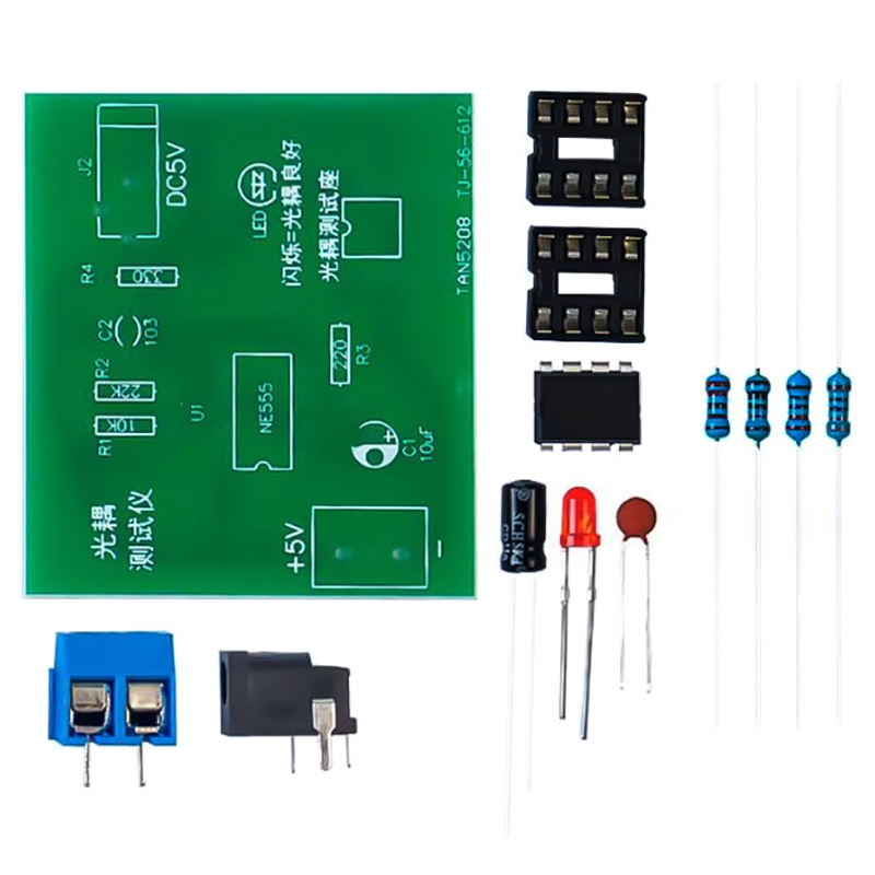 Diy Electronics Test Equipment - Optocoupler Tester Kit Board Practice Welding