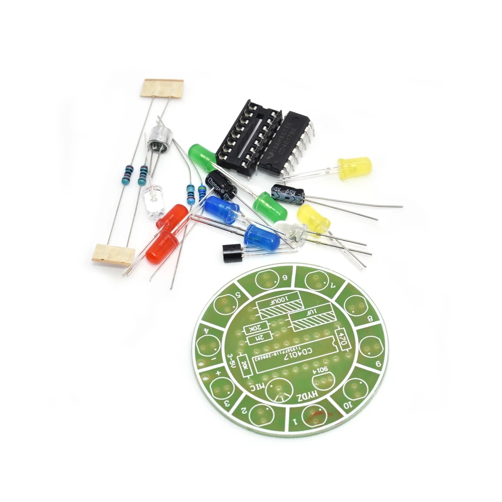 CD4017 colorful voice control  - Diy Electronics Lab review and price