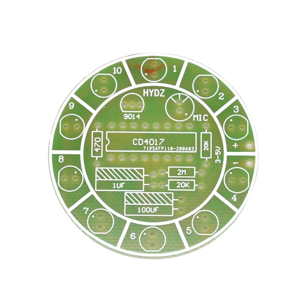 CD4017 colorful voice control  - Diy Electronics Lab review and price