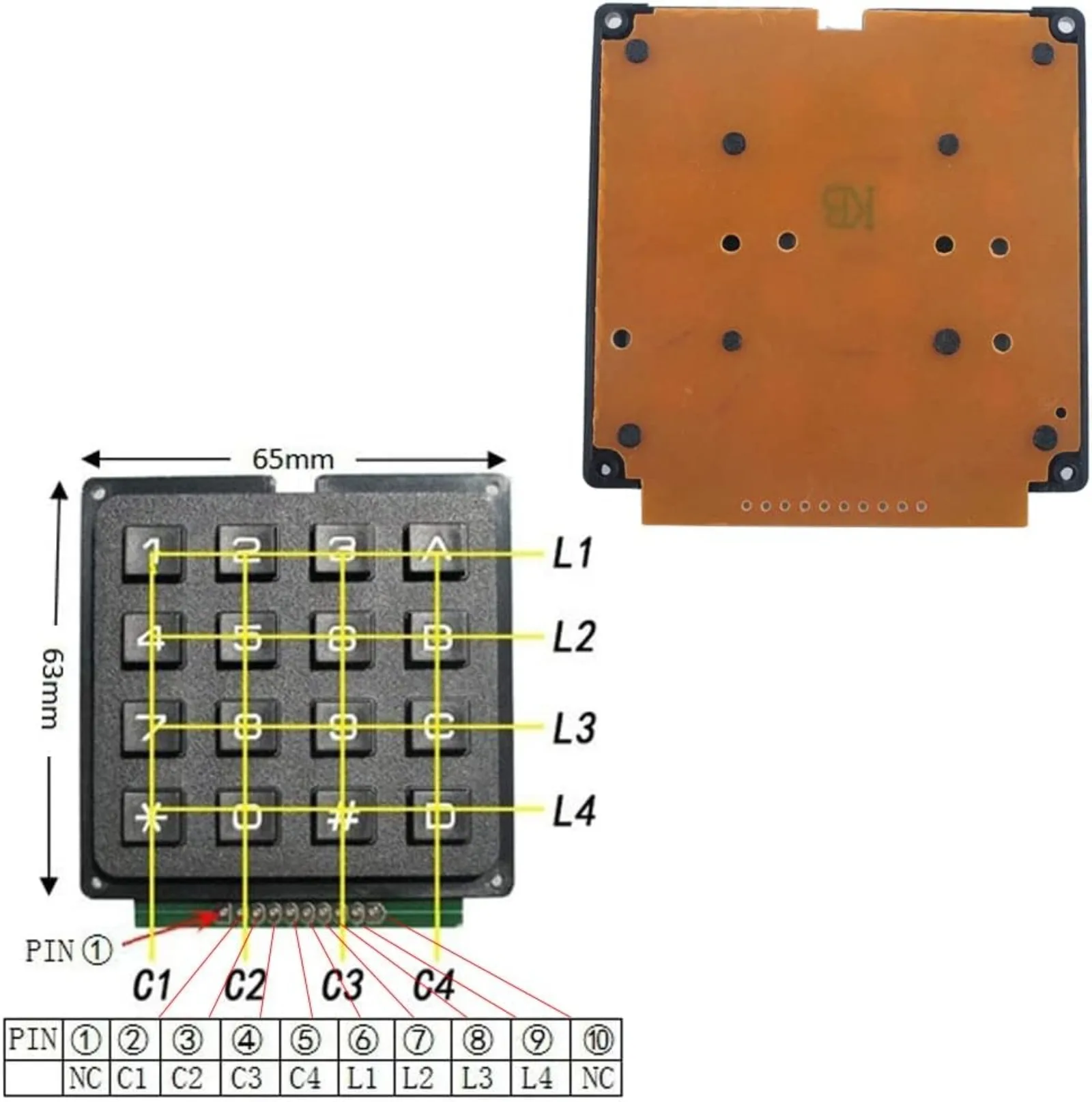 4x4 Matrix Membrane Keypad 16  - Arduino Diy Electronics review and price