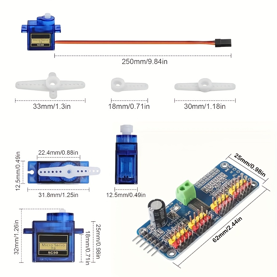 5pcs SG90 9G Servo Motors + 16 - Servo Motor Sg90 review and price