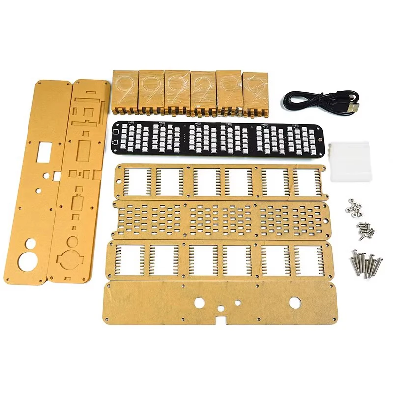 Glow Tube Clock Kit DIY Electr - Diy Electronics Desk review and price
