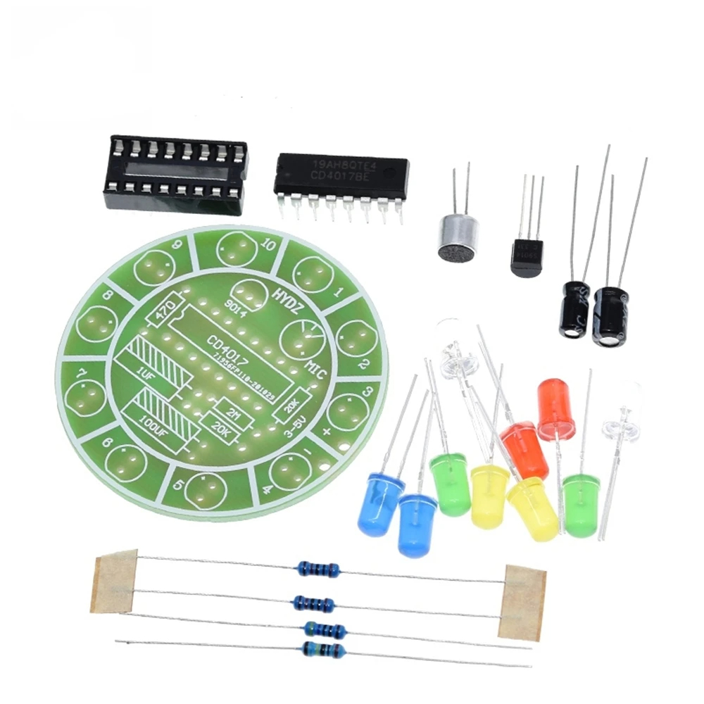 CD4017 Colorful Voice Control  - Diy Electronics Lab review and price
