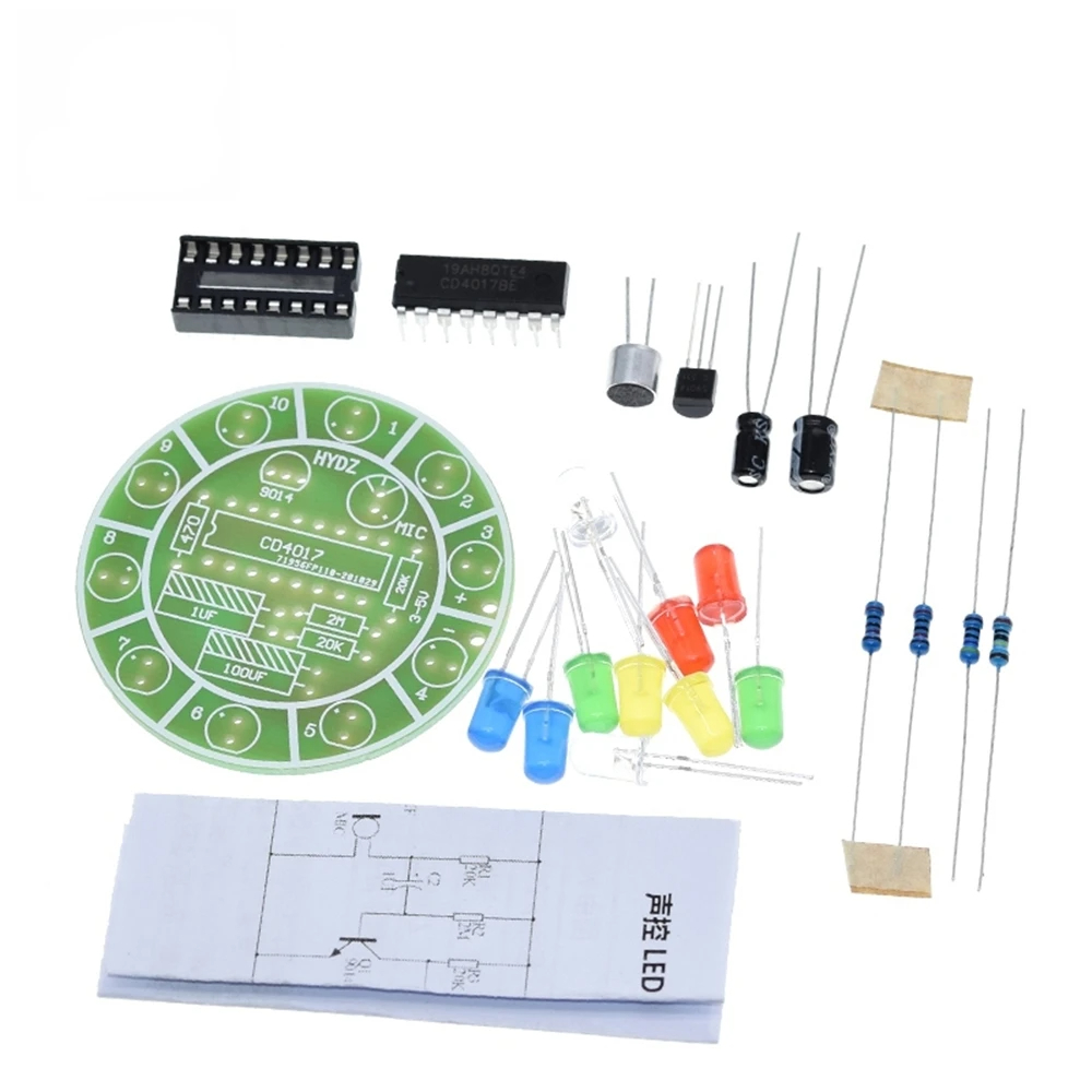 CD4017 Colorful Voice Control  - Diy Electronics Lab review and price