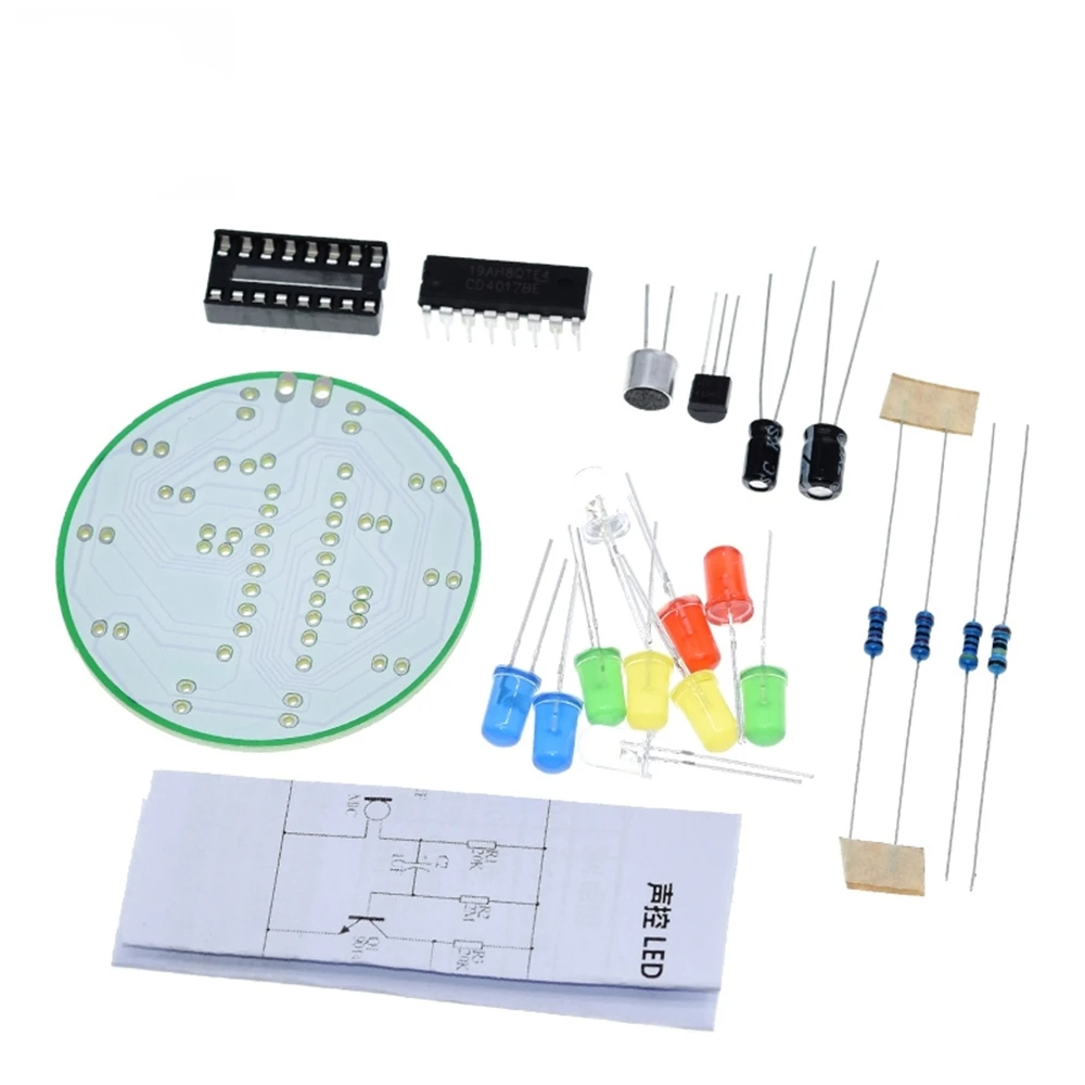CD4017 Colorful Voice Control  - Diy Electronics Lab review and price