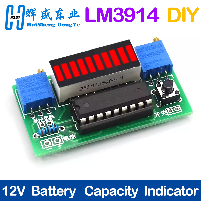 LM3914 10 Segment 3.7V Lithium - Diy Electronics Test Equipment review and price
