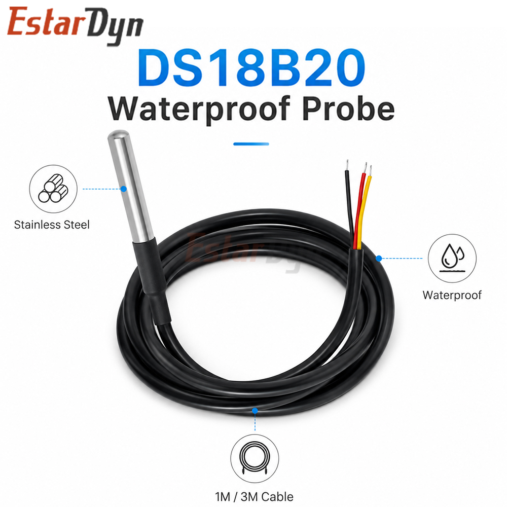 Estardyn DS18B20 Waterproof Di - Ds18B20 Temperature Sensor review and price