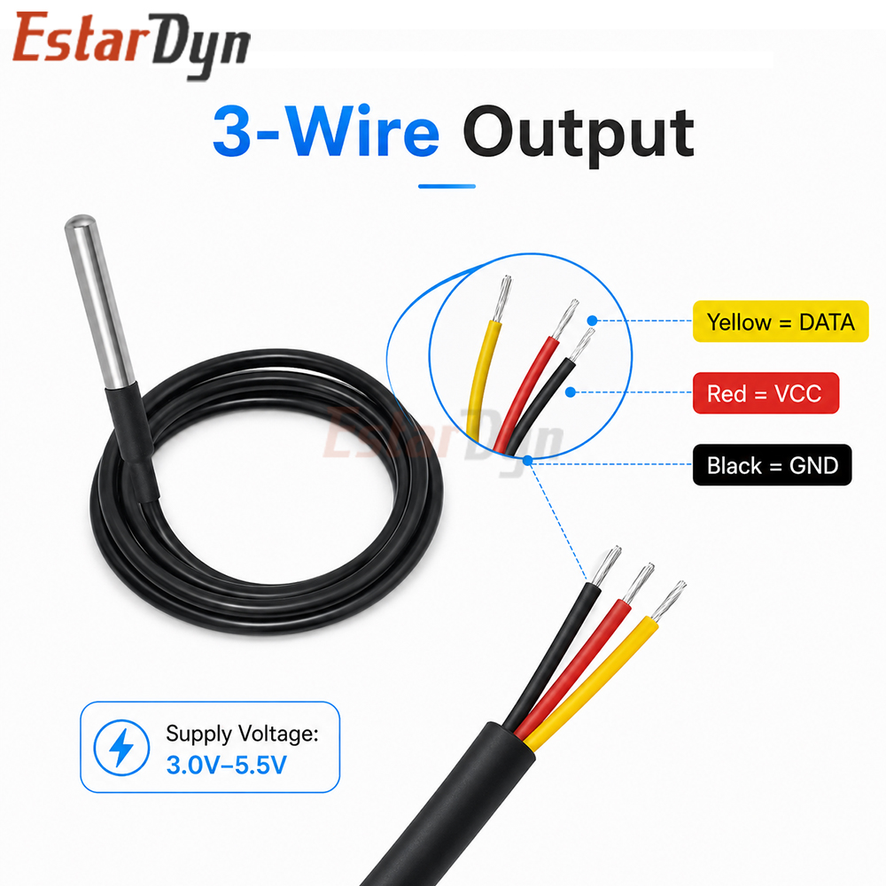 Estardyn DS18B20 Waterproof Di - Ds18B20 Temperature Sensor review and price