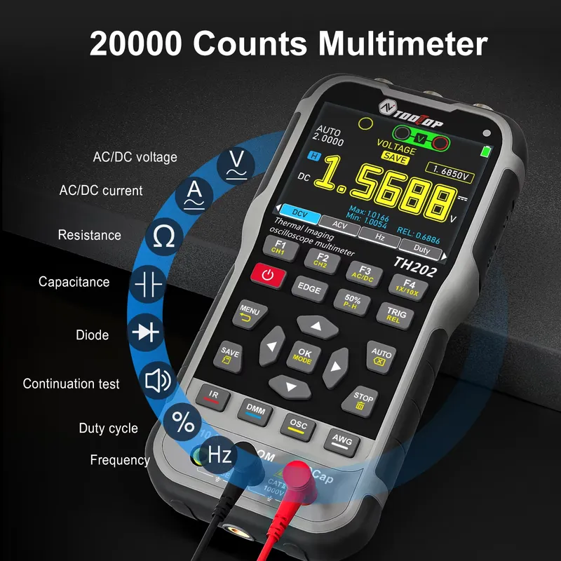 TOOLTOP TH202 TH201 ET15S ET14 - Multimeter Digital review and price