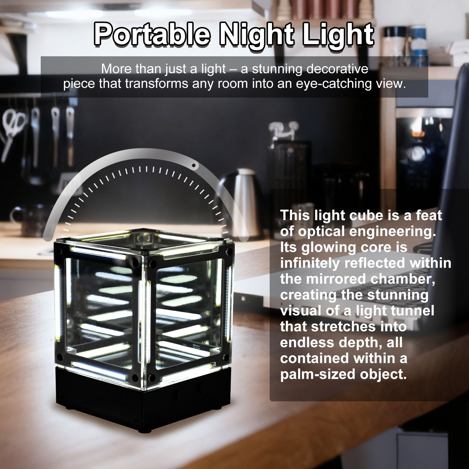 DIY LED Filament Cube Light So - Diy Electronics Desk review and price