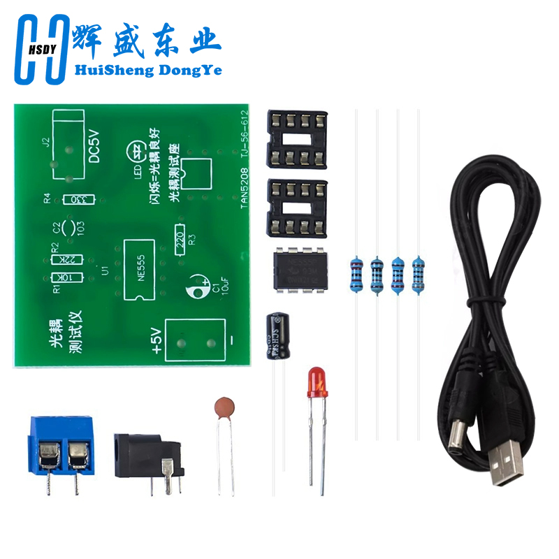 Optocoupler Tester Kit 555 App - Diy Electronics Test Equipment review and price
