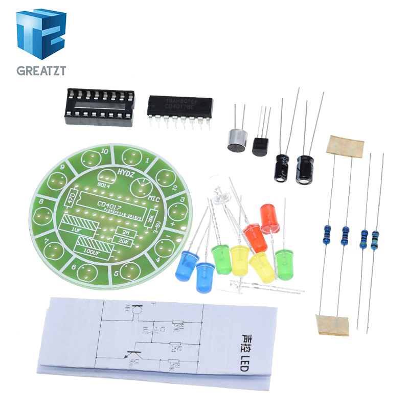 GREATZT CD4017 Colorful Voice  - Diy Electronics Lab review and price