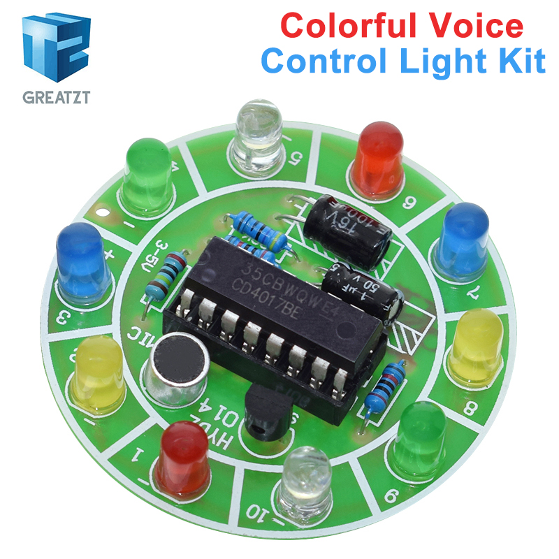 GREATZT CD4017 Colorful Voice  - Diy Electronics Lab review and price