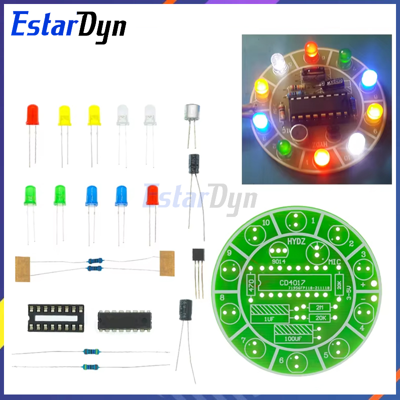 Estardyn CD4017 colorful voice - Diy Electronics Lab review and price
