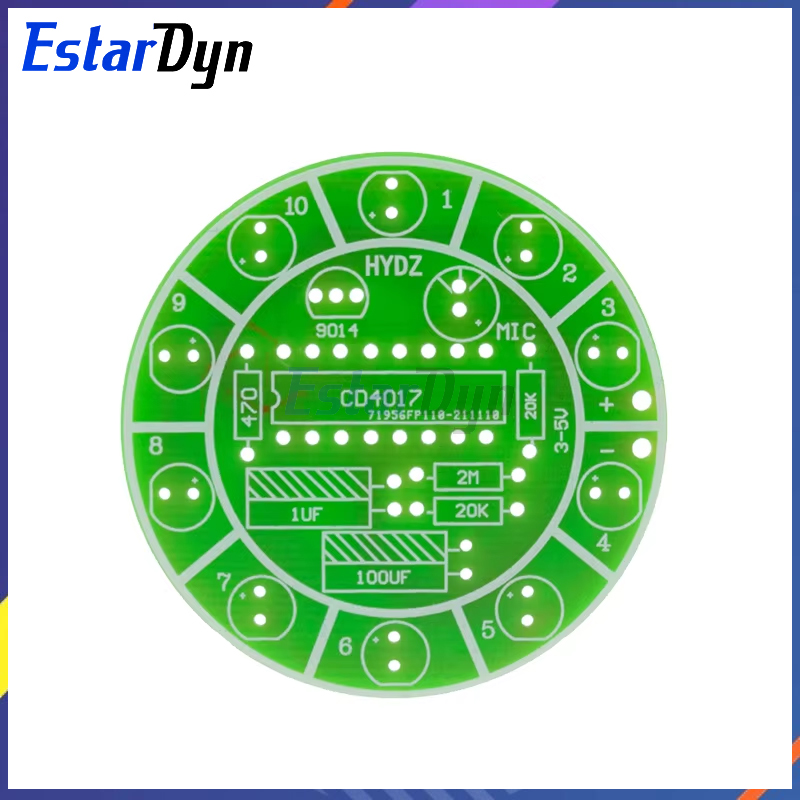 Estardyn CD4017 colorful voice - Diy Electronics Lab review and price