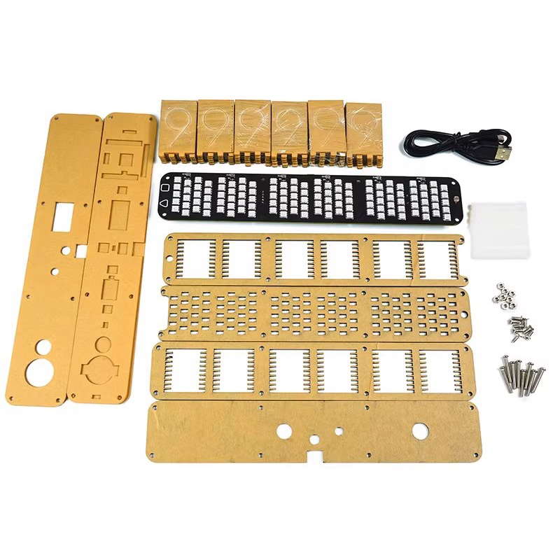 Glow Tube Clock Kit DIY Electr - Diy Electronics Desk review and price