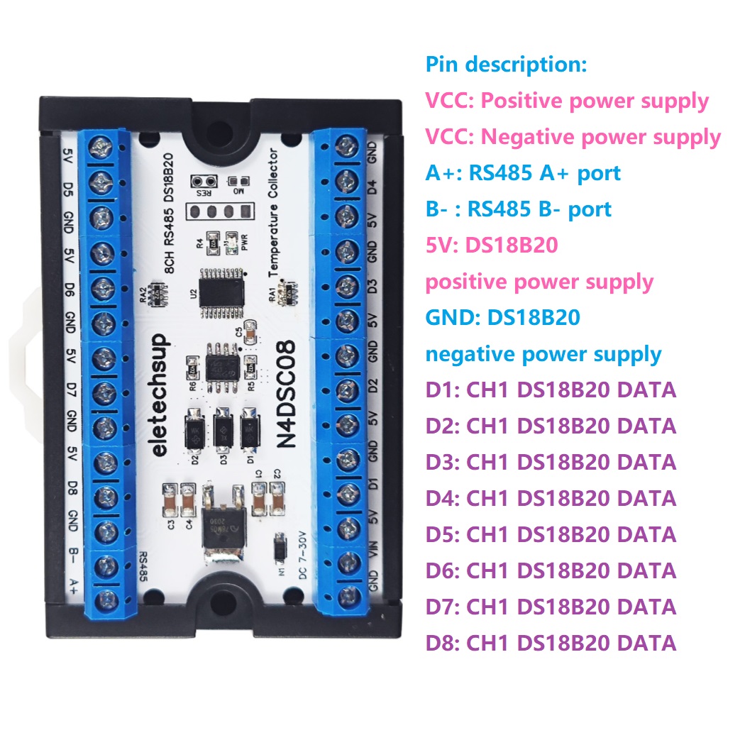 8-Way 1-Wire DS18B20 Digital T - Ds18B20 Temperature Sensor review and price