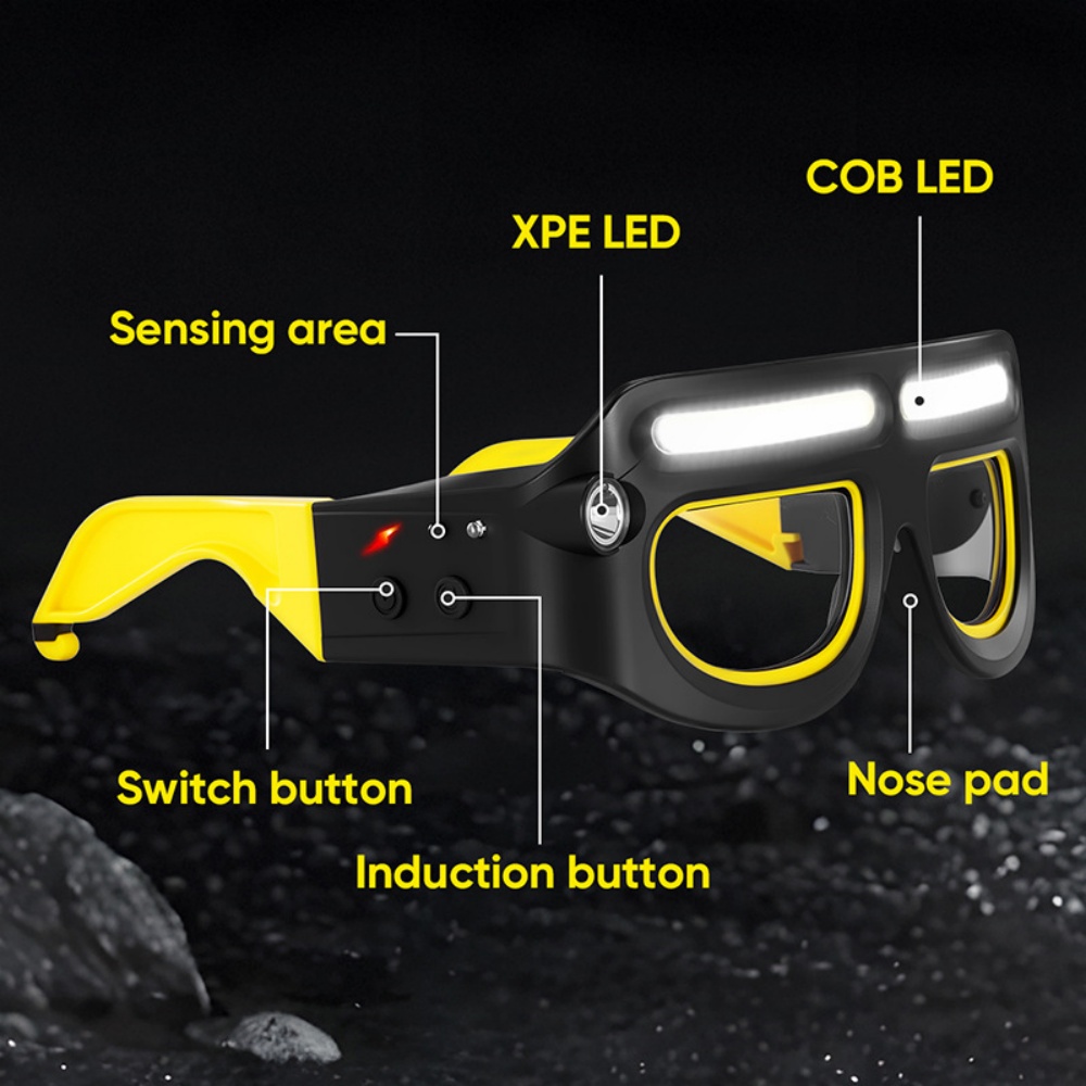 LED Headlamp Glasses Rechargea - Ldr Light Sensor review and price