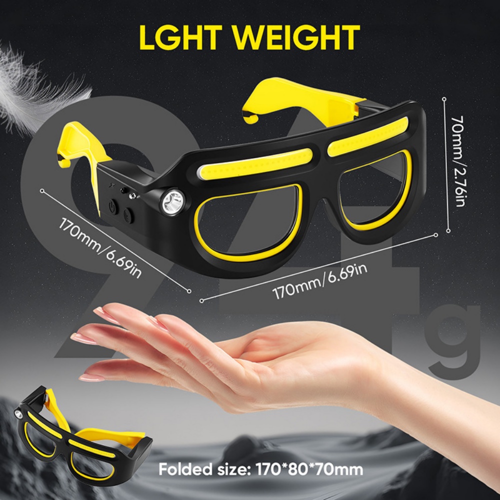LED Headlamp Glasses Rechargea - Ldr Light Sensor review and price